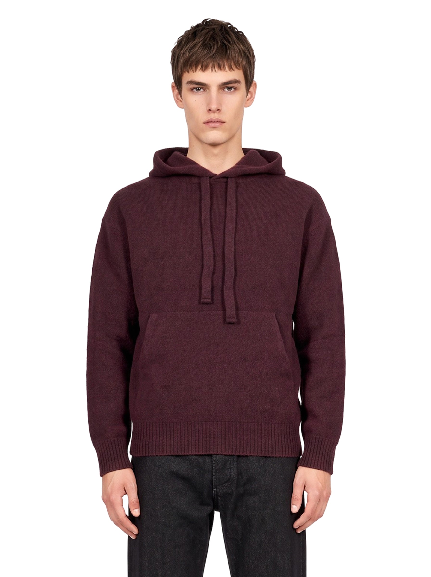 Felpa in maglia viola 