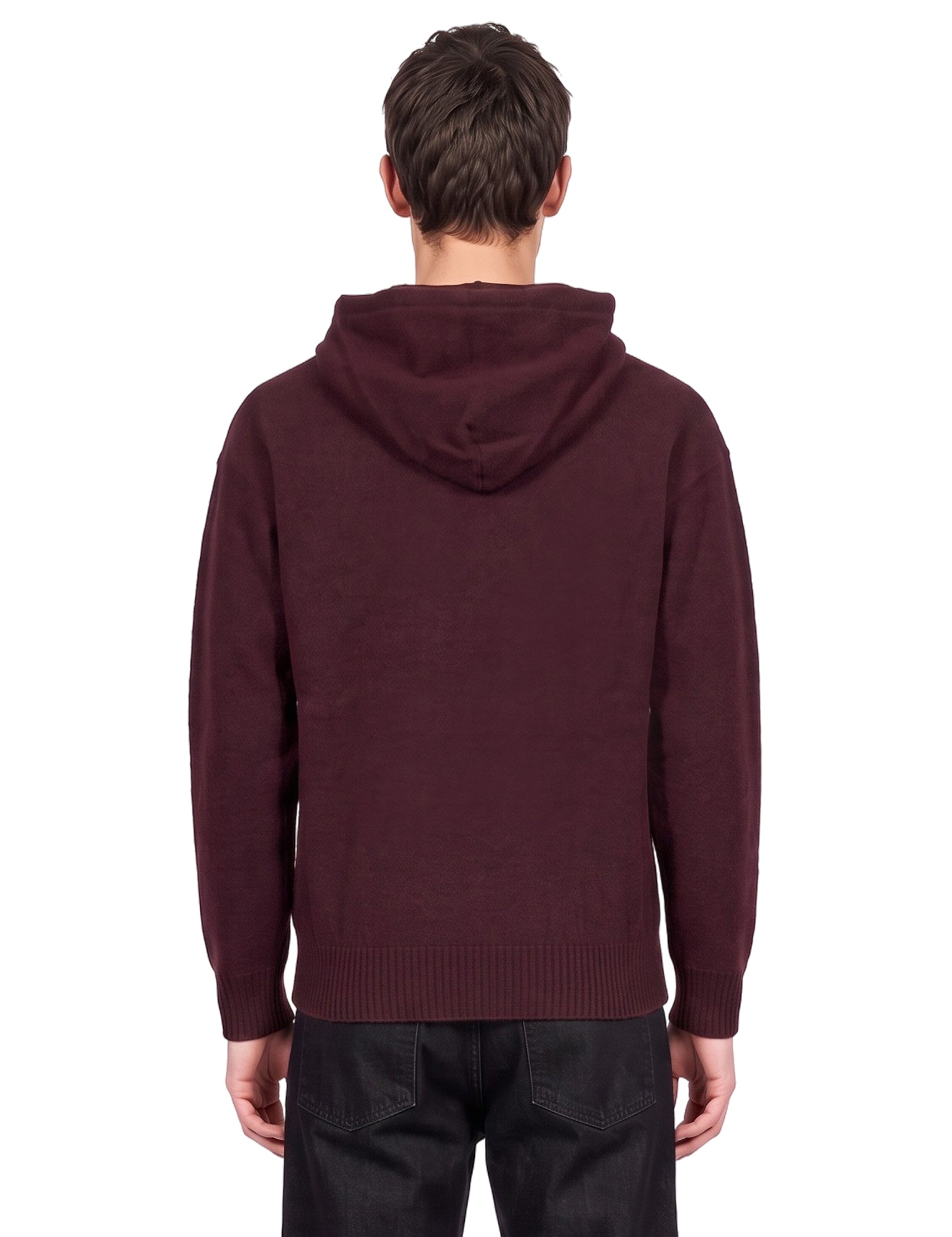 Felpa in maglia viola 