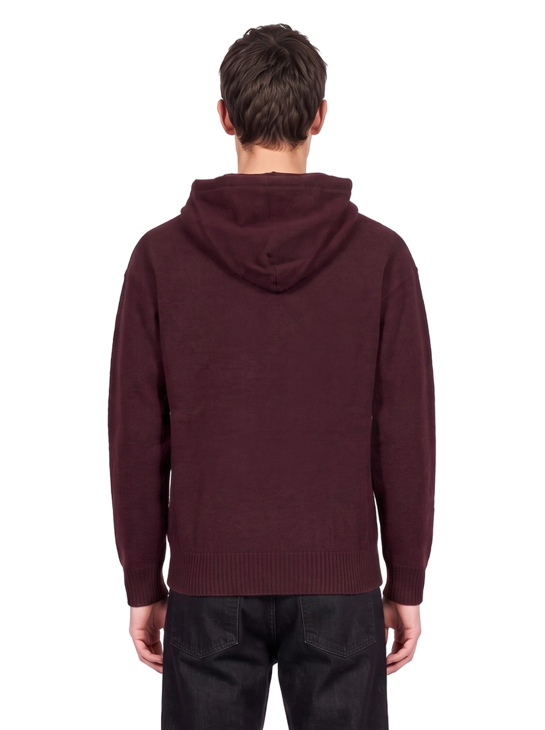 Felpa in maglia viola 