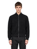 Bomber oversize in maglia nero