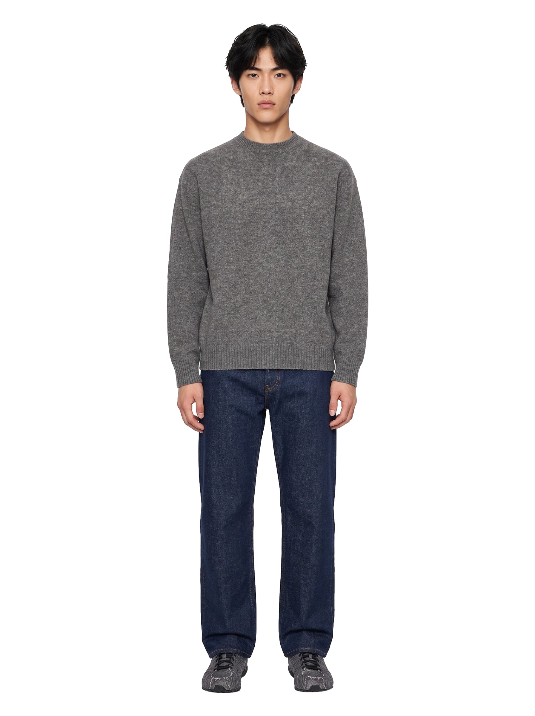 Maglia in cashmere grigio 