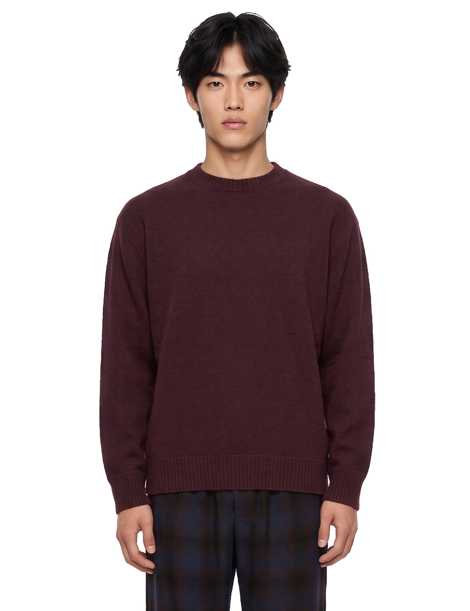 Maglia in cashmere viola 