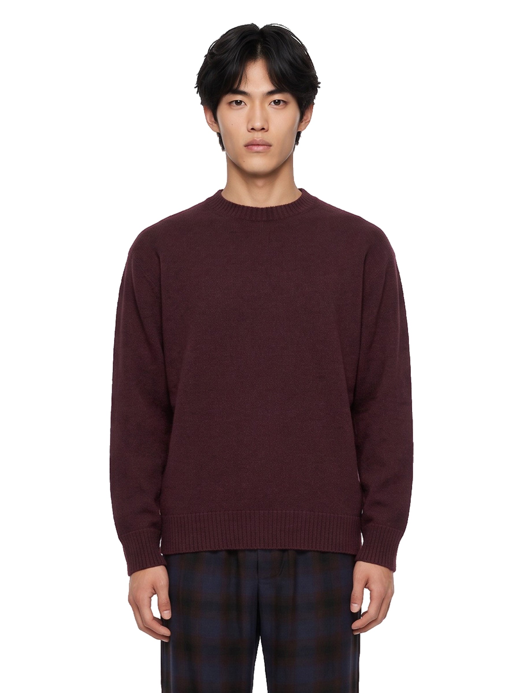 Maglia in cashmere viola 
