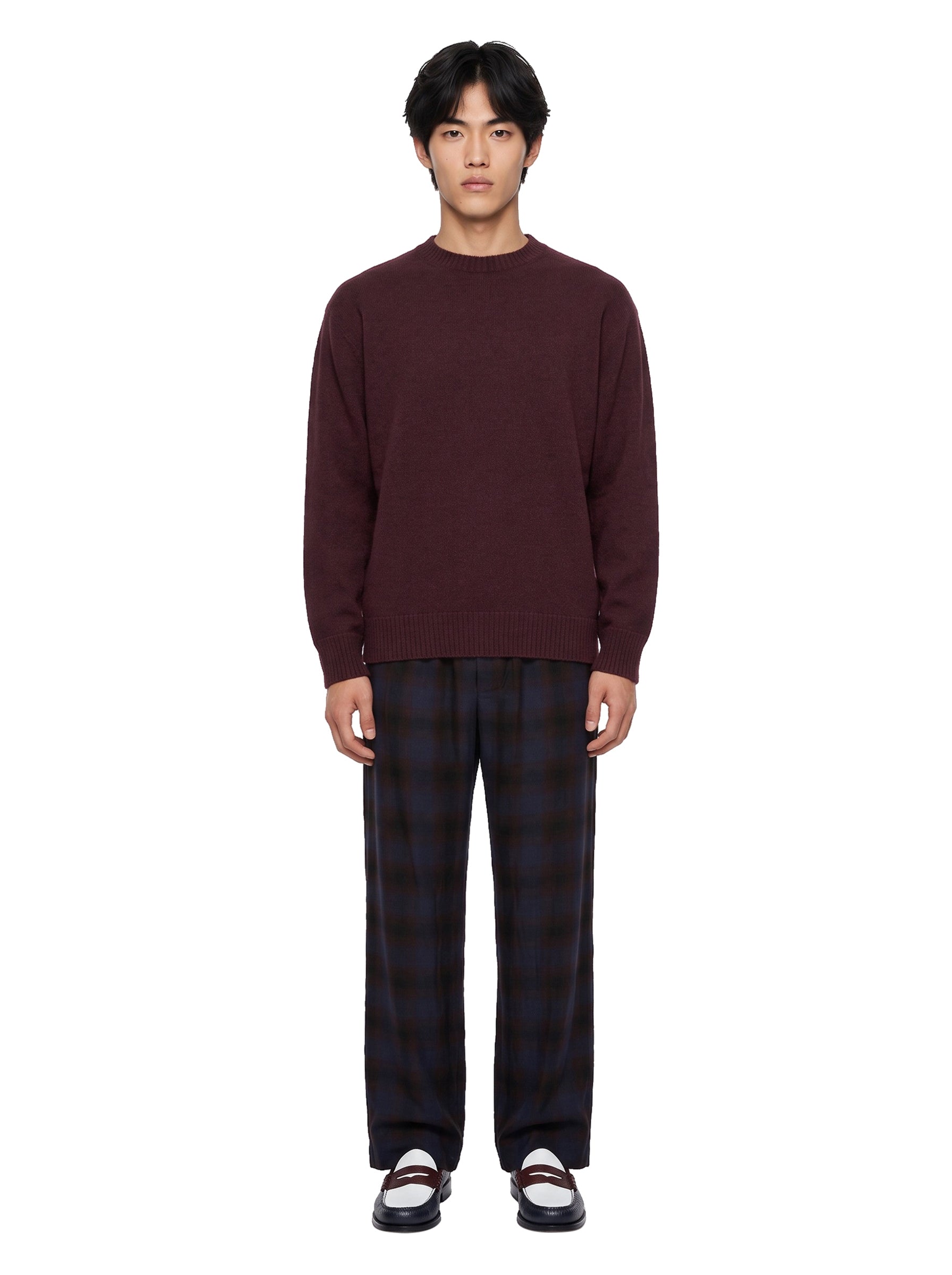 Maglia in cashmere viola 