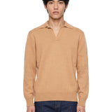 Polo in lana e cashmere nero 