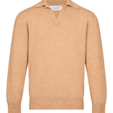 Polo in lana e cashmere nero 