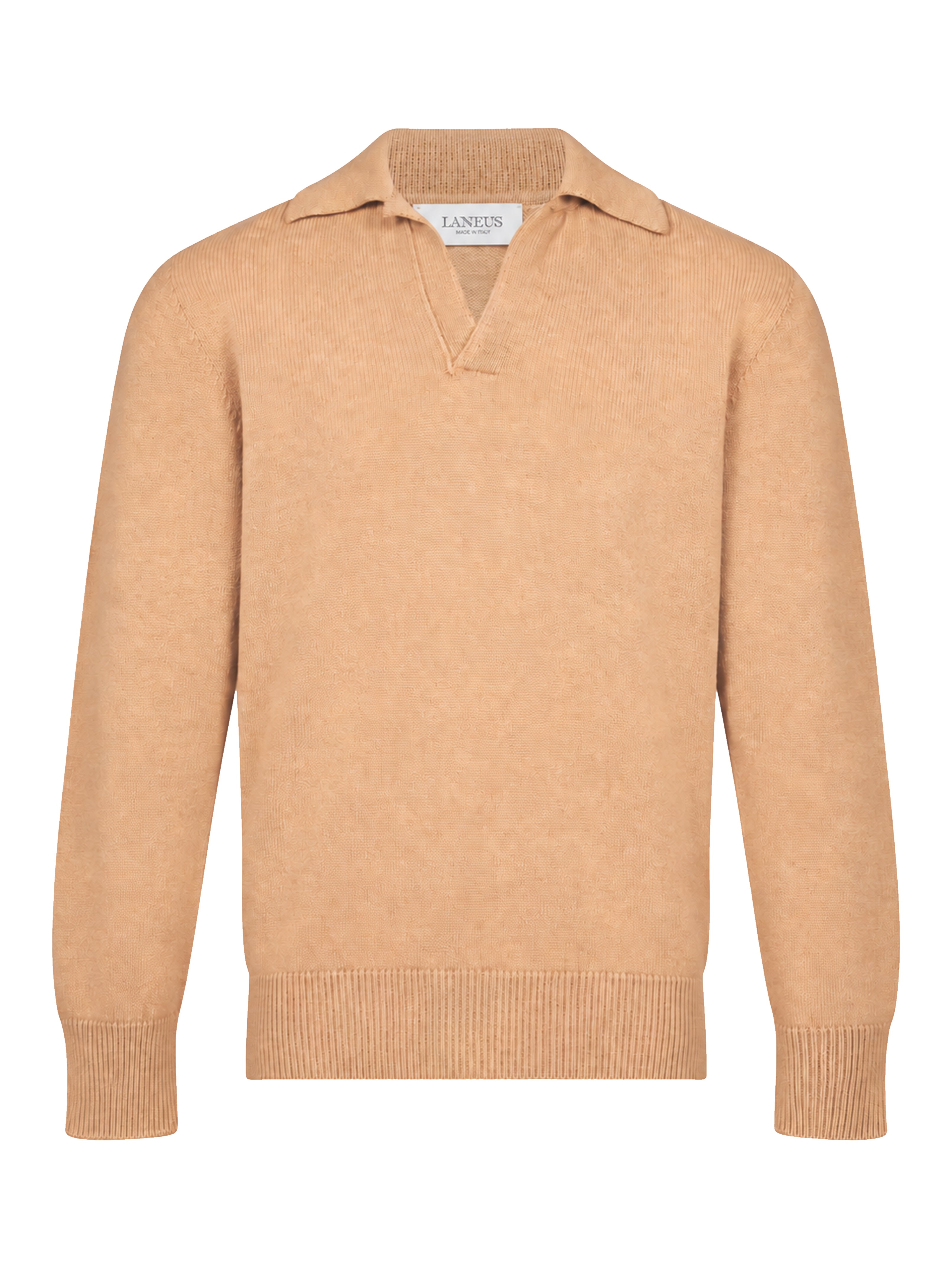 Polo in lana e cashmere nero 