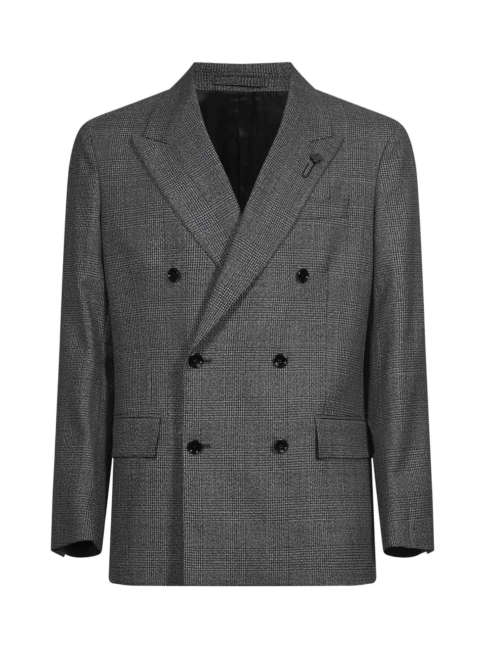Giacca doppiopetto in grigio 