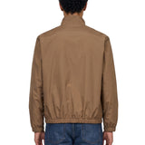 Giacca con zip in marrone 