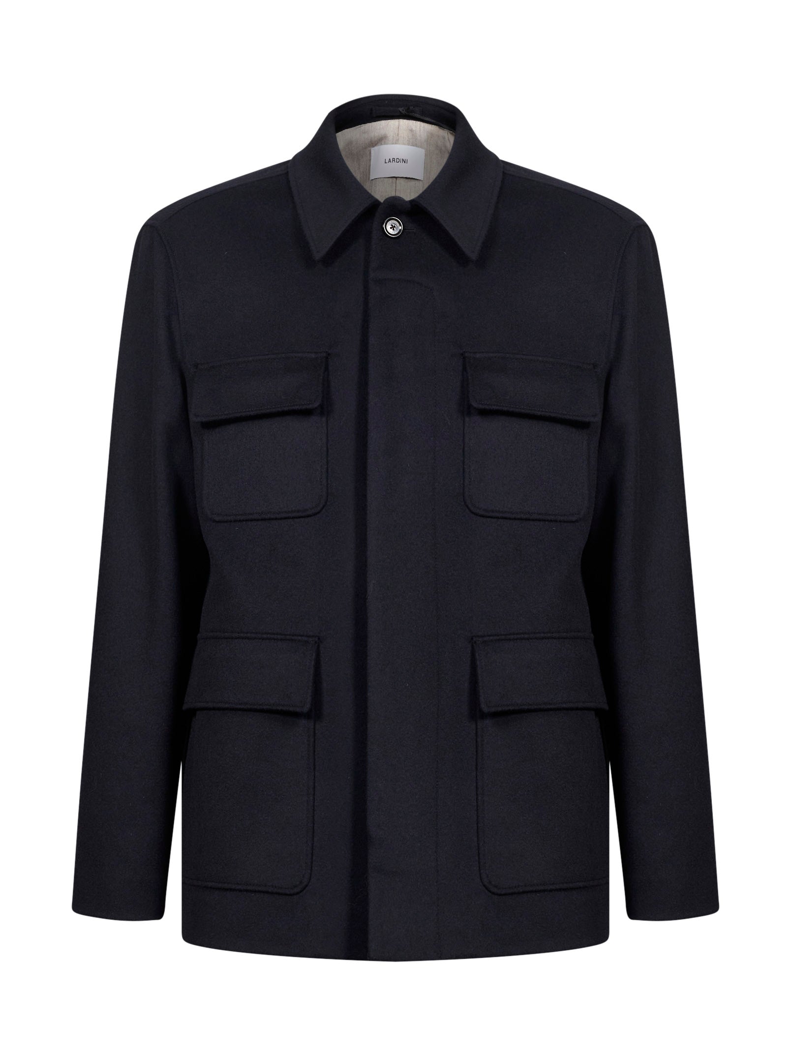 Giacca con tasche in nero 