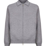 Giacca con zip in grigio 