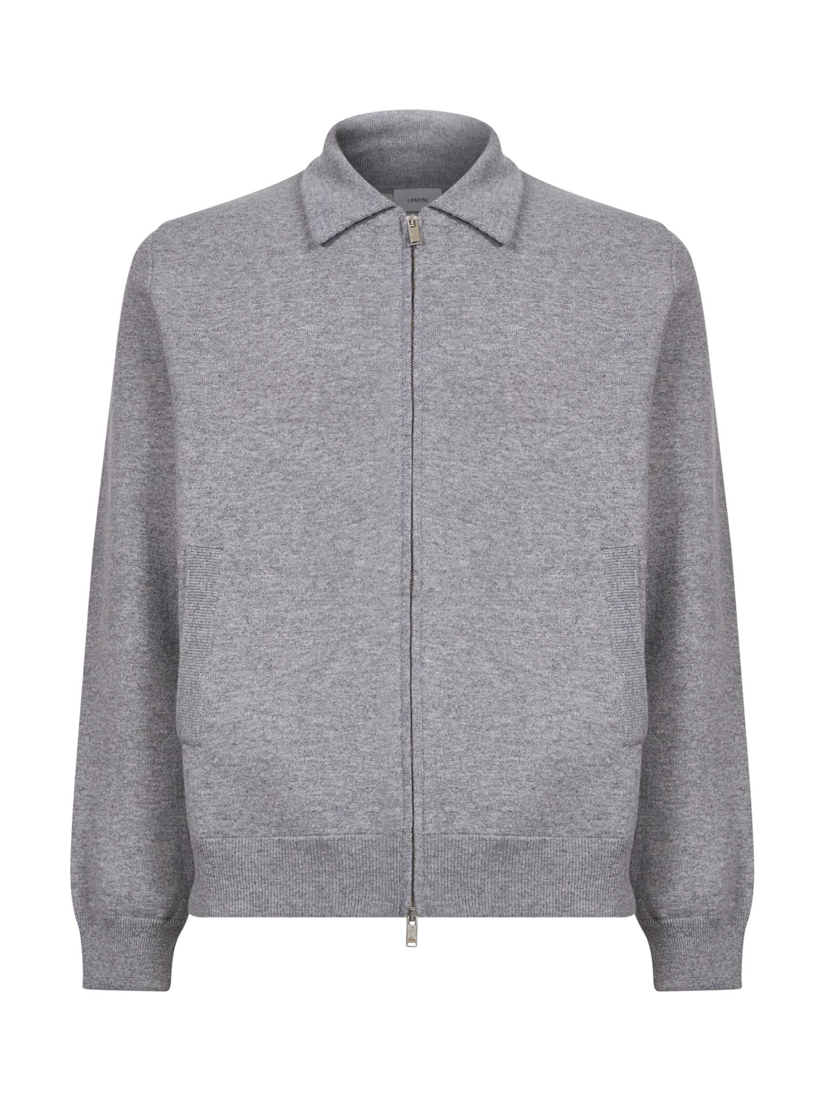 Giacca con zip in grigio 
