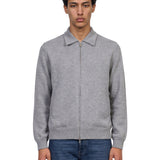 Giacca con zip in grigio 
