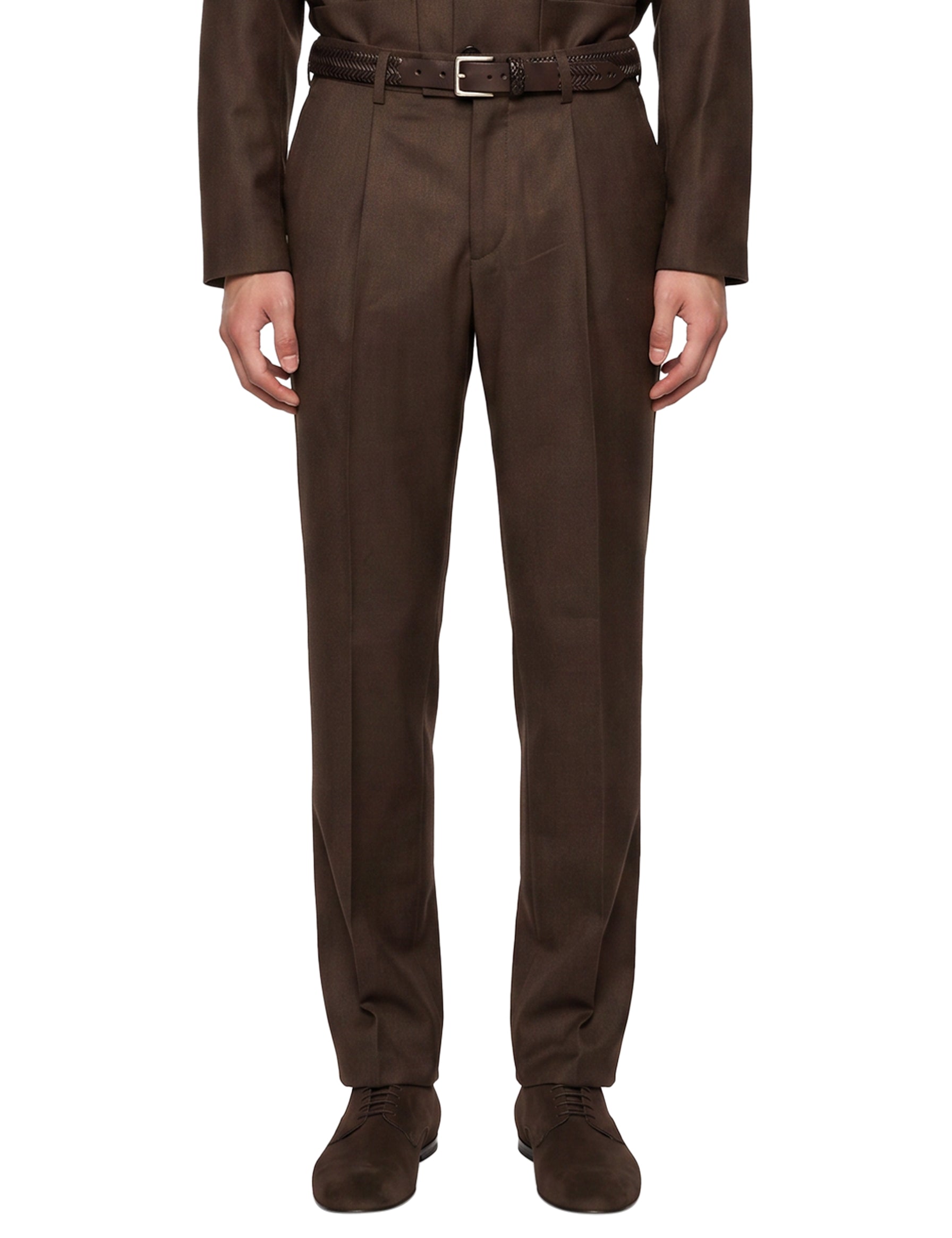 Pantaloni sartoriali in marrone 