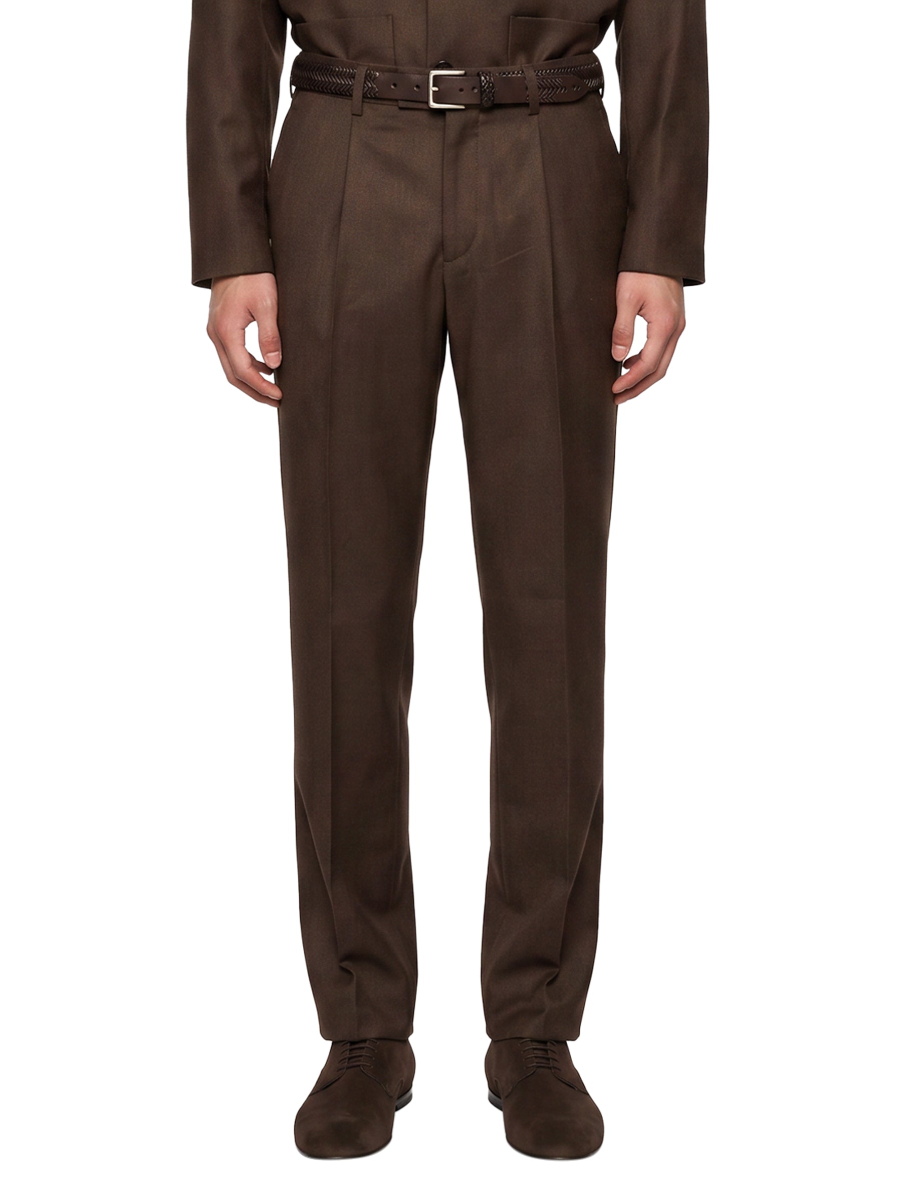 Pantaloni sartoriali in marrone 