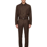 Pantaloni sartoriali in marrone 