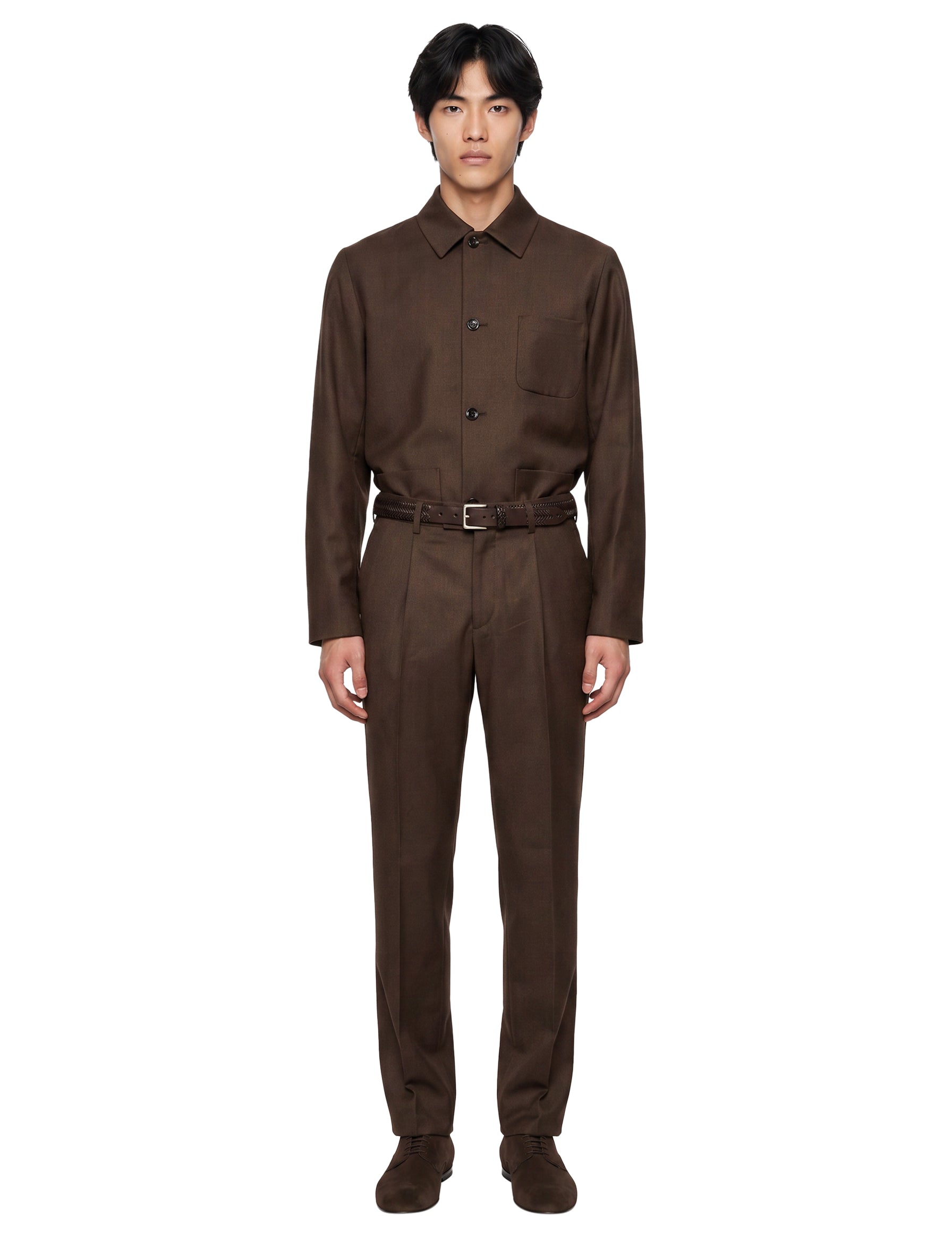 Pantaloni sartoriali in marrone 