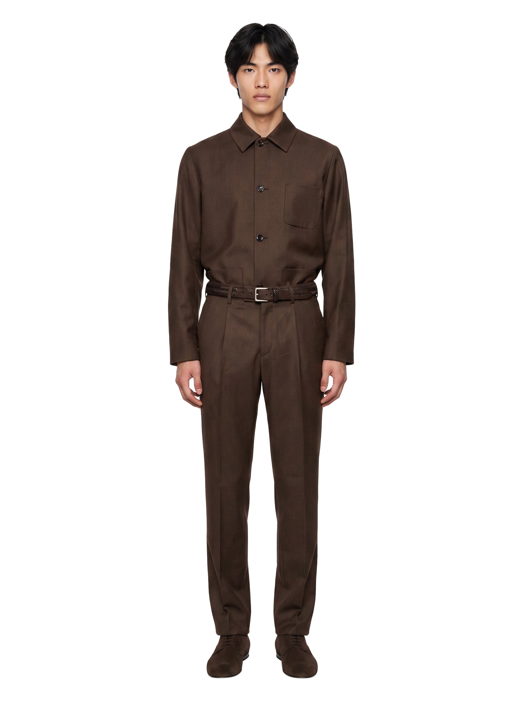 Pantaloni sartoriali in marrone 