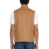 Smanicato con tasche in marrone 