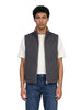 Sleeveless jacket with pockets in grey