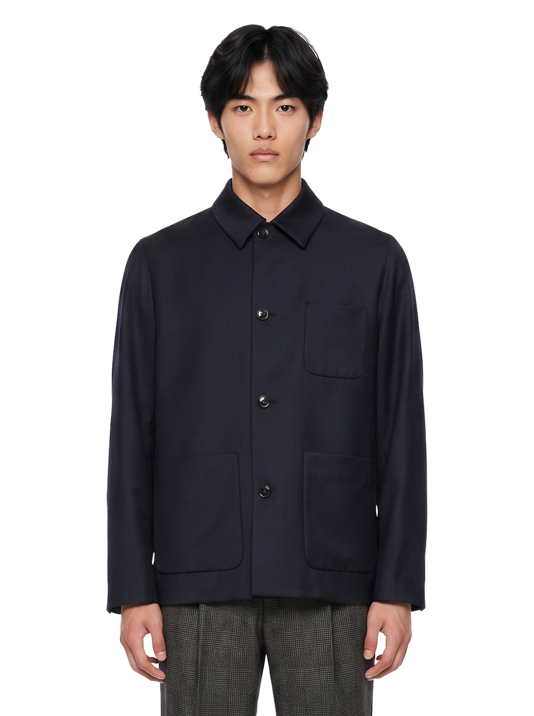 Giacca camicia Stone in blu 