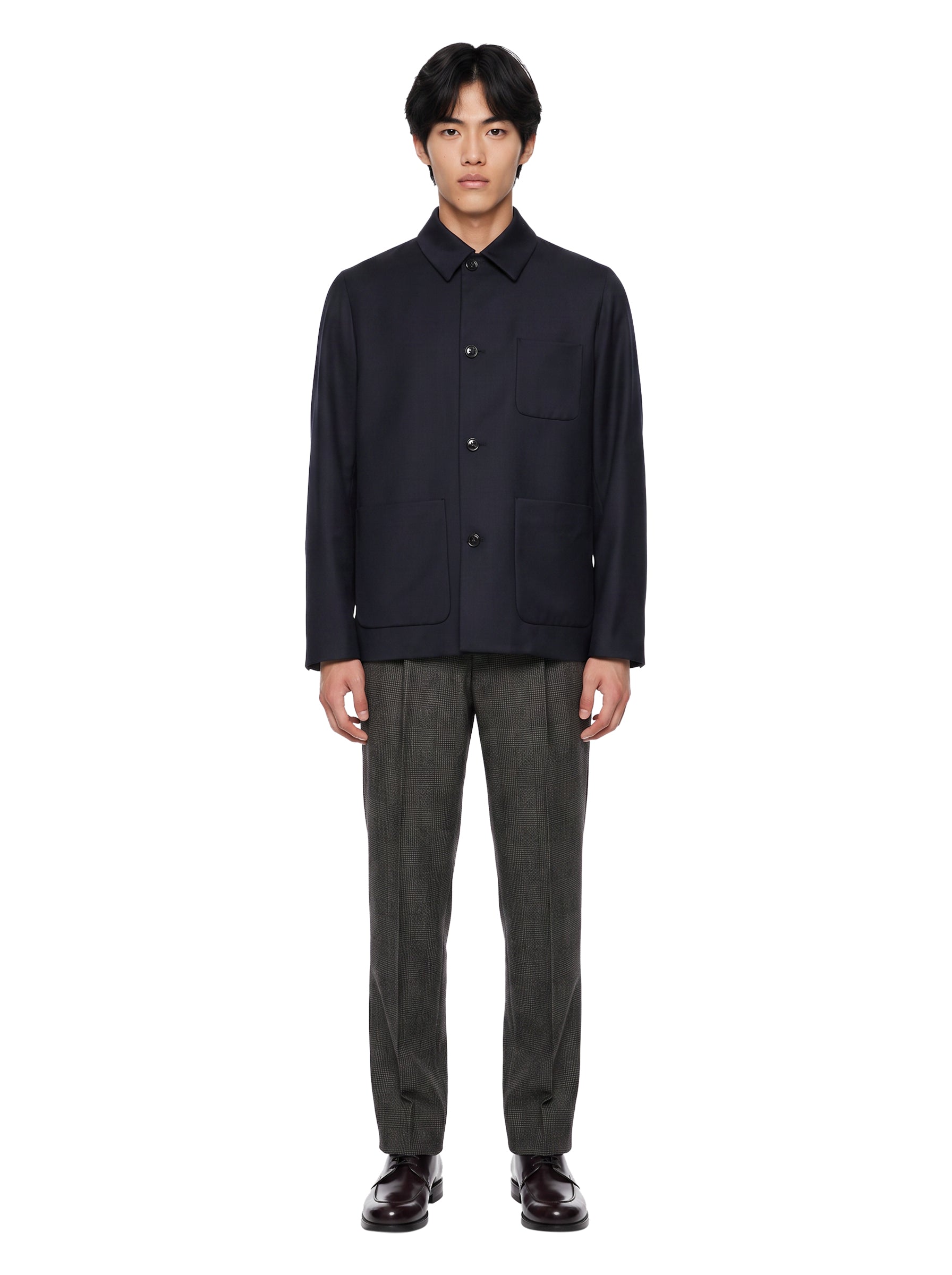 Giacca camicia Stone in blu 