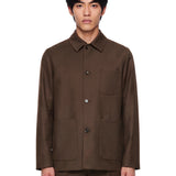 Giacca camicia Stone in marrone 