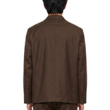 Giacca camicia Stone in marrone 