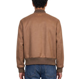 Giacca Teorema con zip in beige 