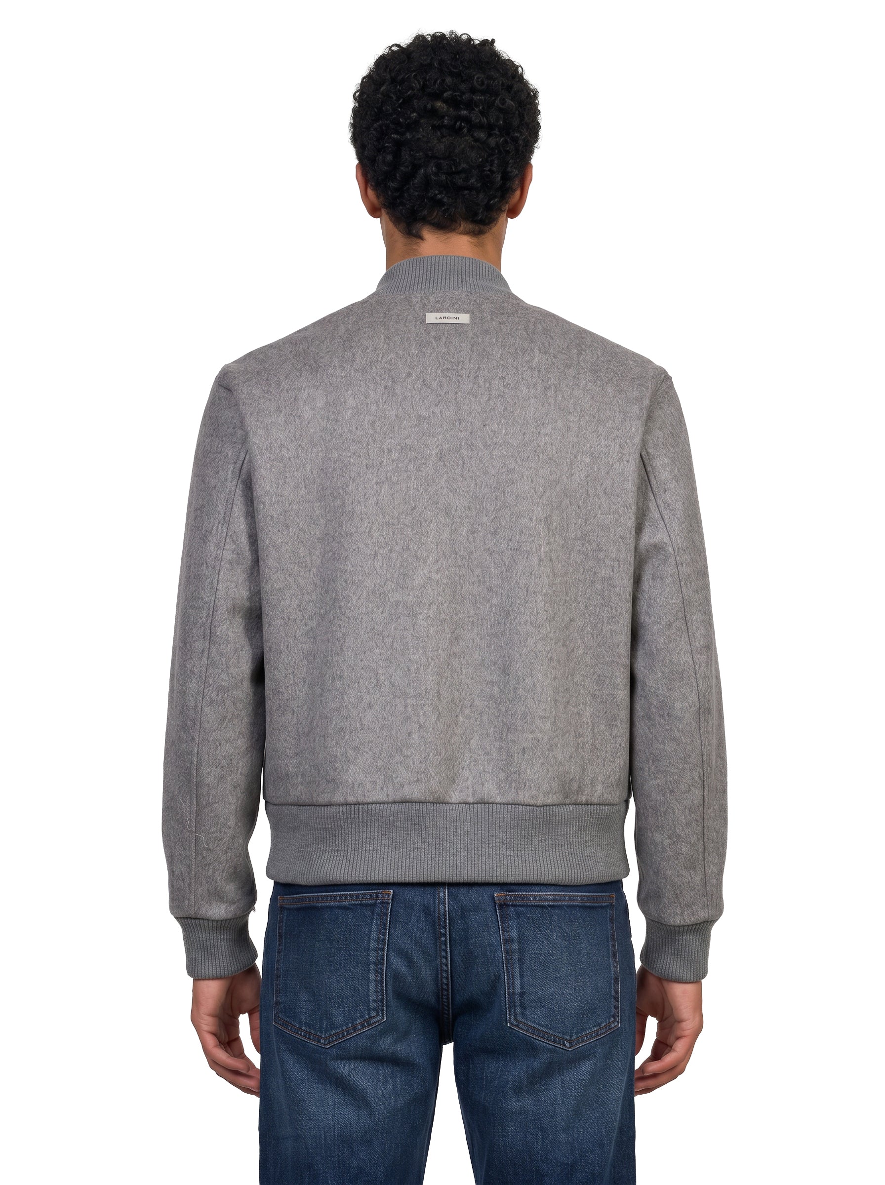 Giacca con zip in grigio 