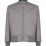 Giacca con zip in grigio 
