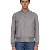 Giacca con zip in grigio 