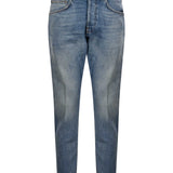 Jeans cinque tasche in blu 