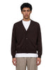 Brown V-neck cardigan