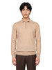 Polo a manica lunga in beige