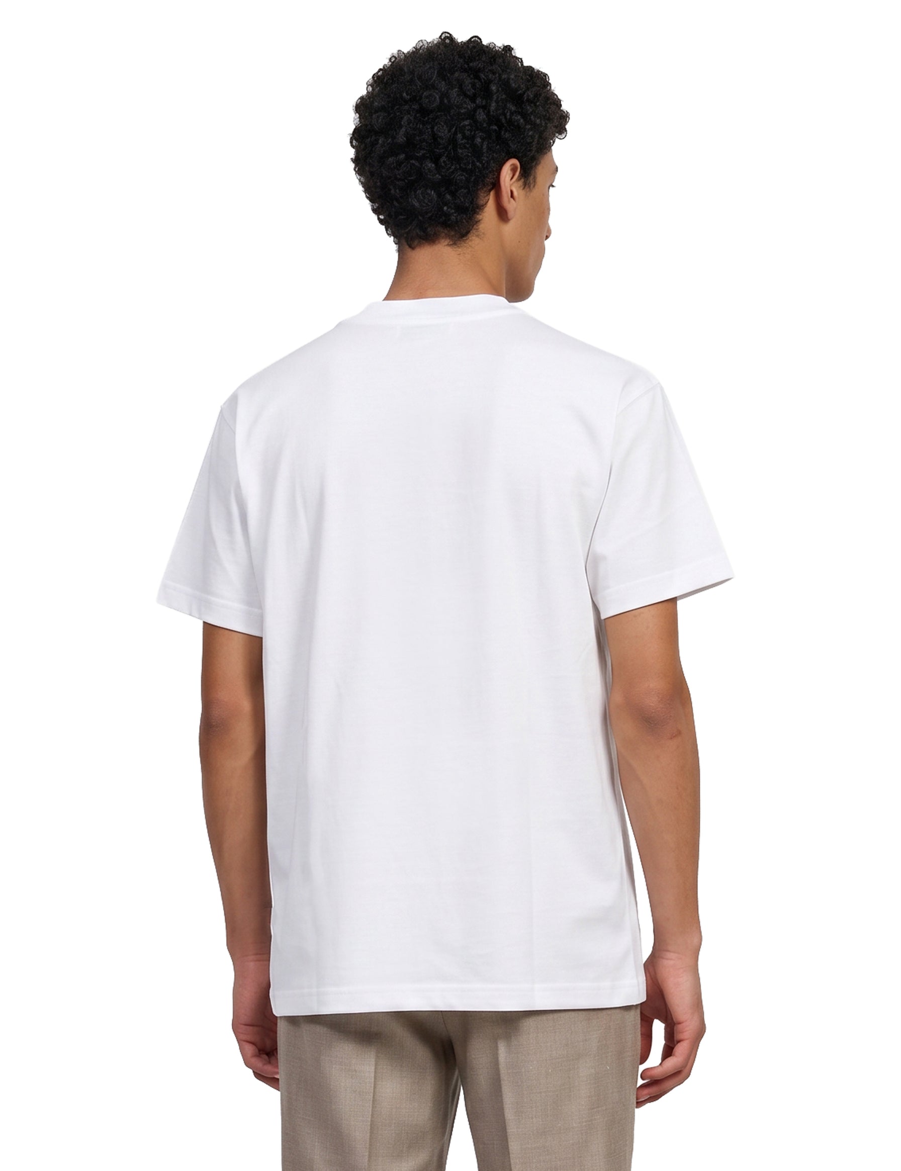 T-shirt a maniche corte in bianco 