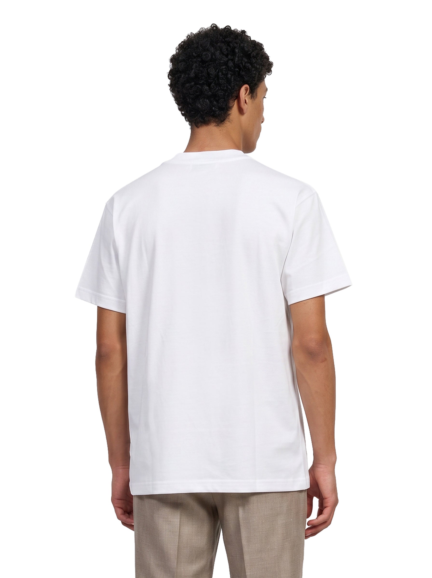 T-shirt a maniche corte in bianco 