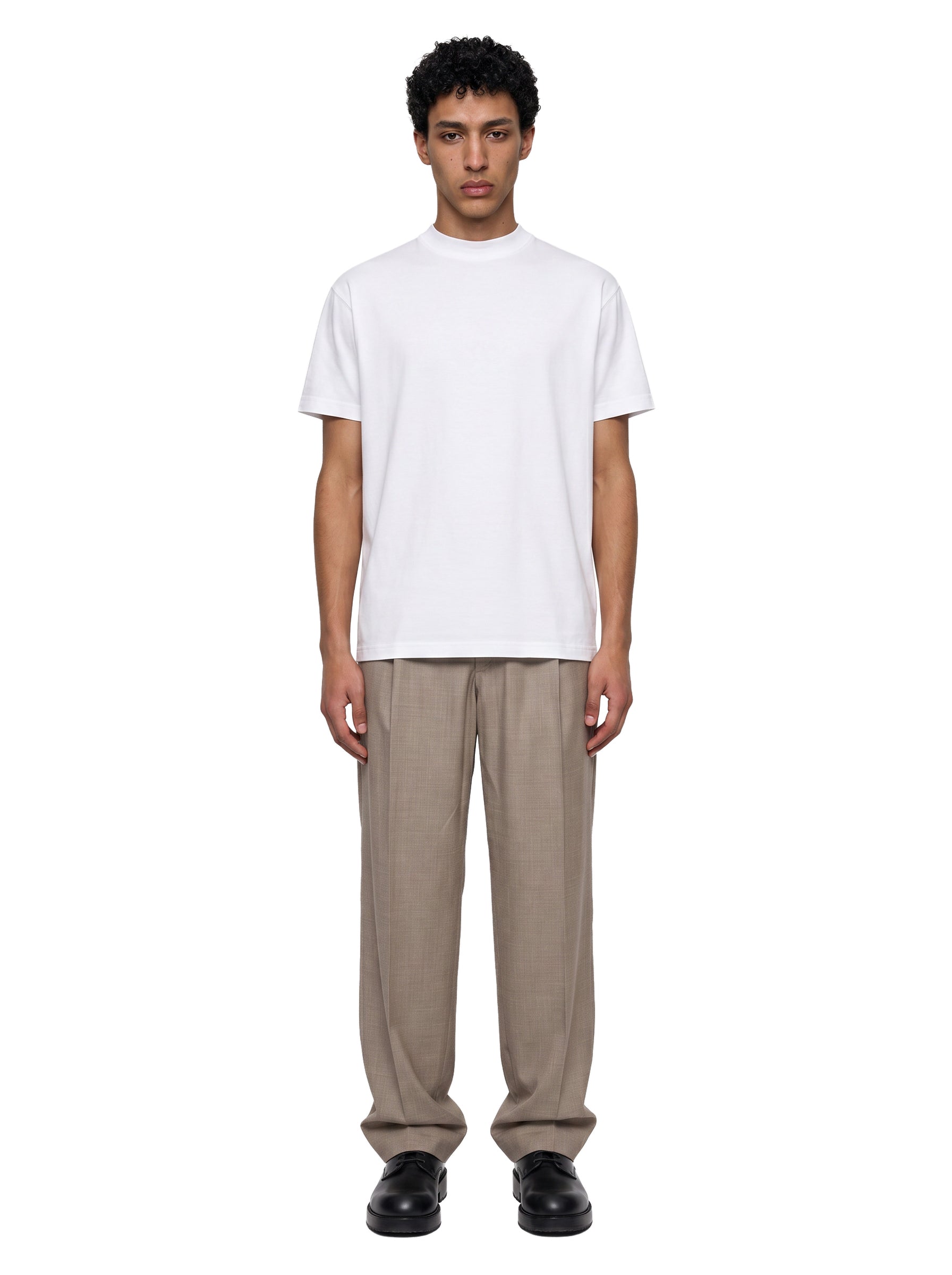 T-shirt a maniche corte in bianco 