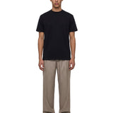 T-shirt a maniche corte in nero 