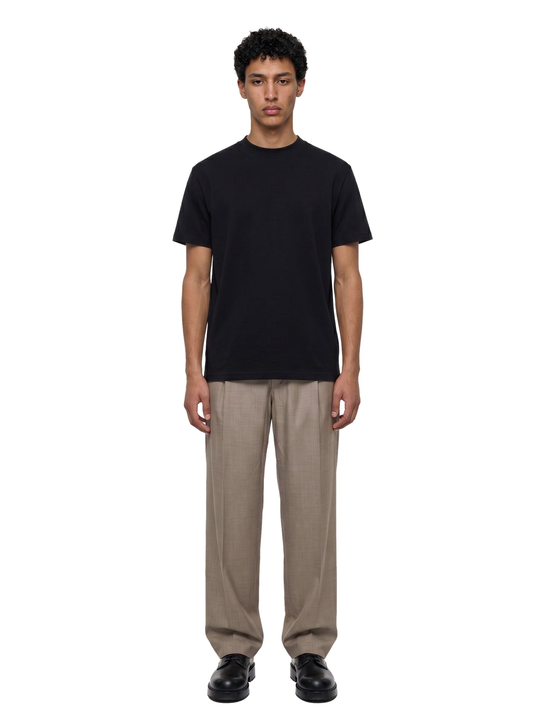 T-shirt a maniche corte in nero 
