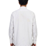 Camicia a righe in bianco 