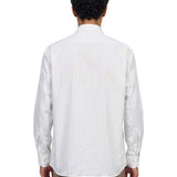 Camicia a righe in bianco 