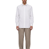 Camicia a righe in bianco 