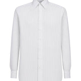 Camicia a righe in bianco 
