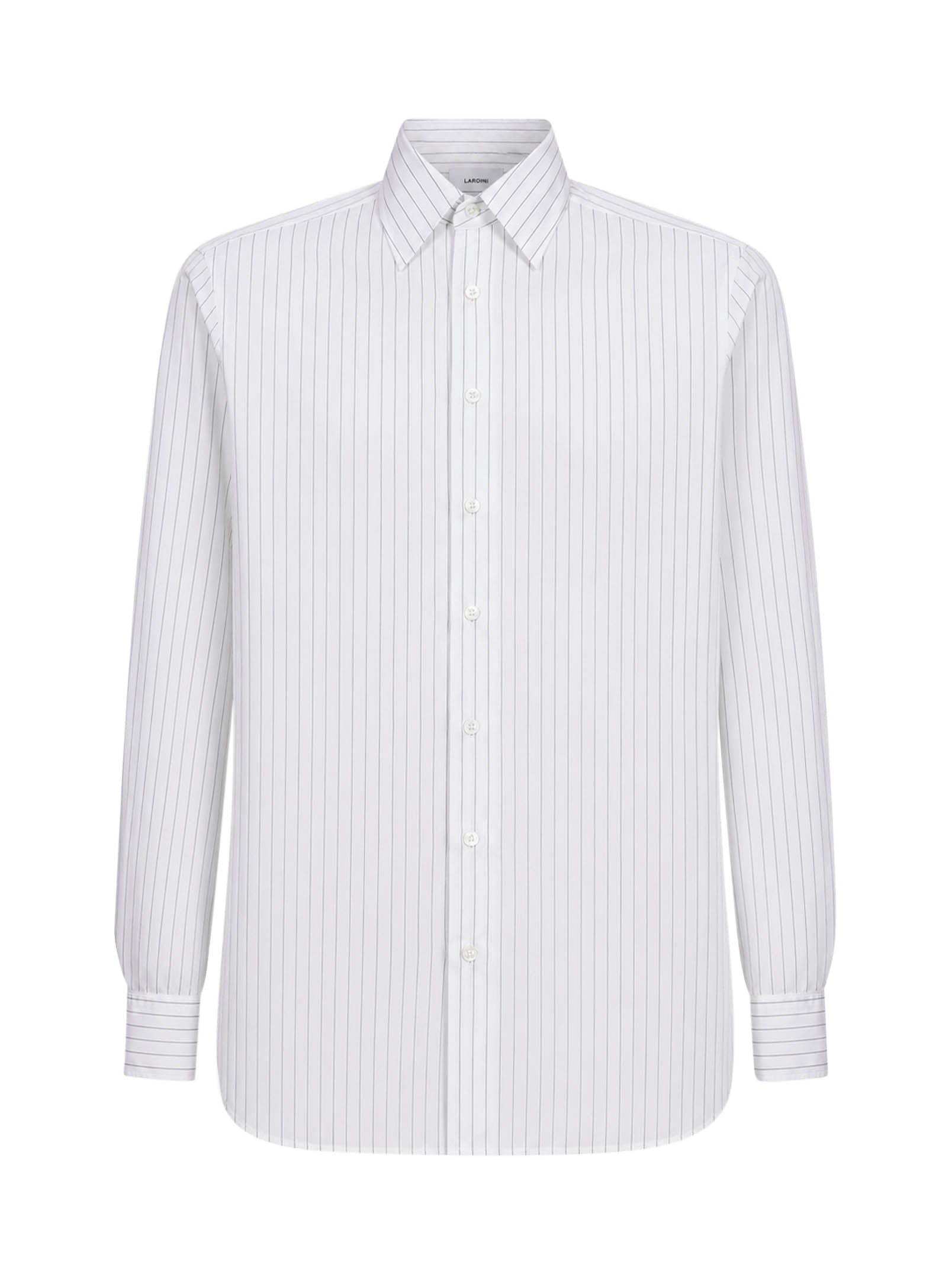 Camicia a righe in bianco 