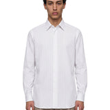 Camicia a righe in bianco 