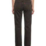 Jeans 501 Curve in marrone 