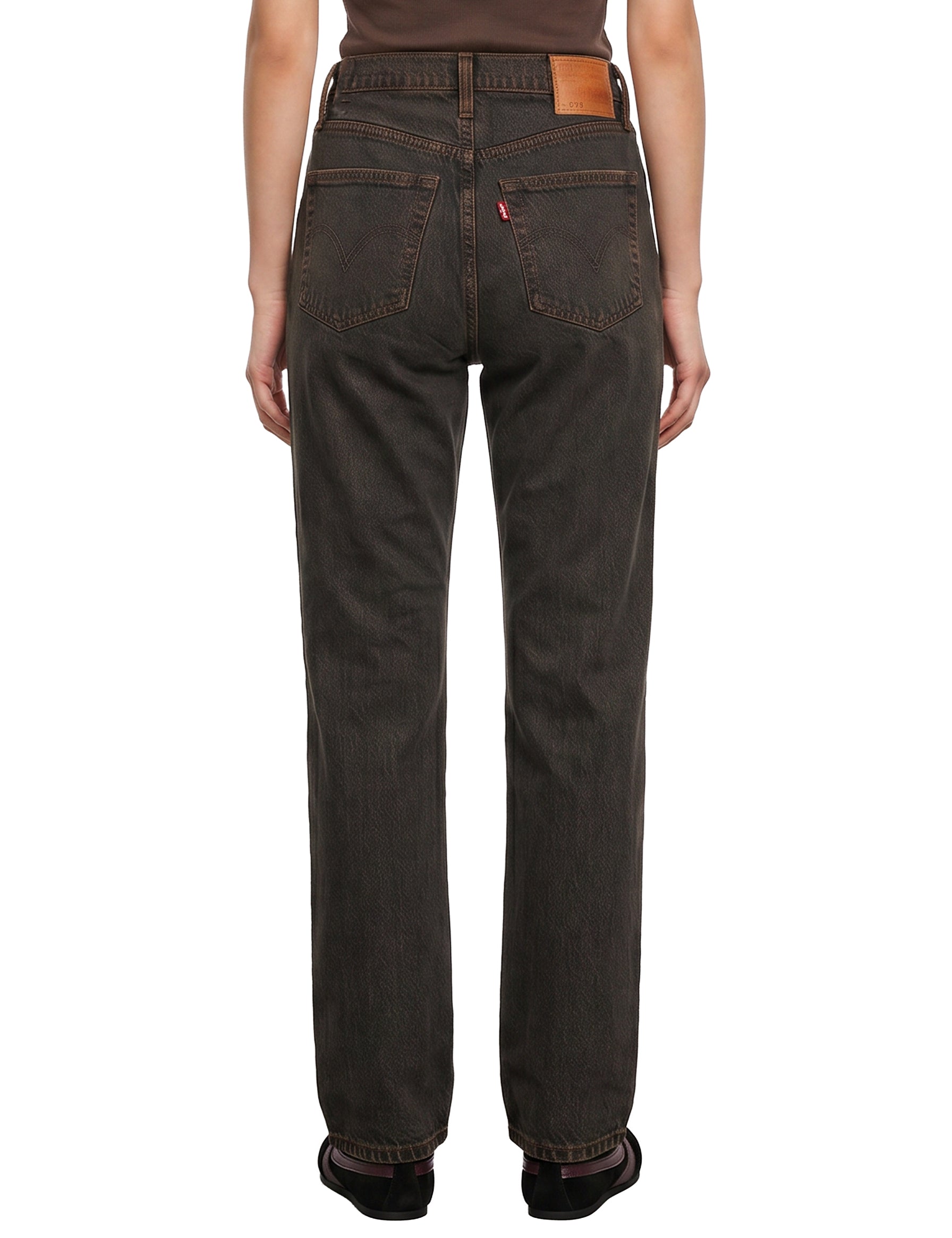 Jeans 501 Curve in marrone 