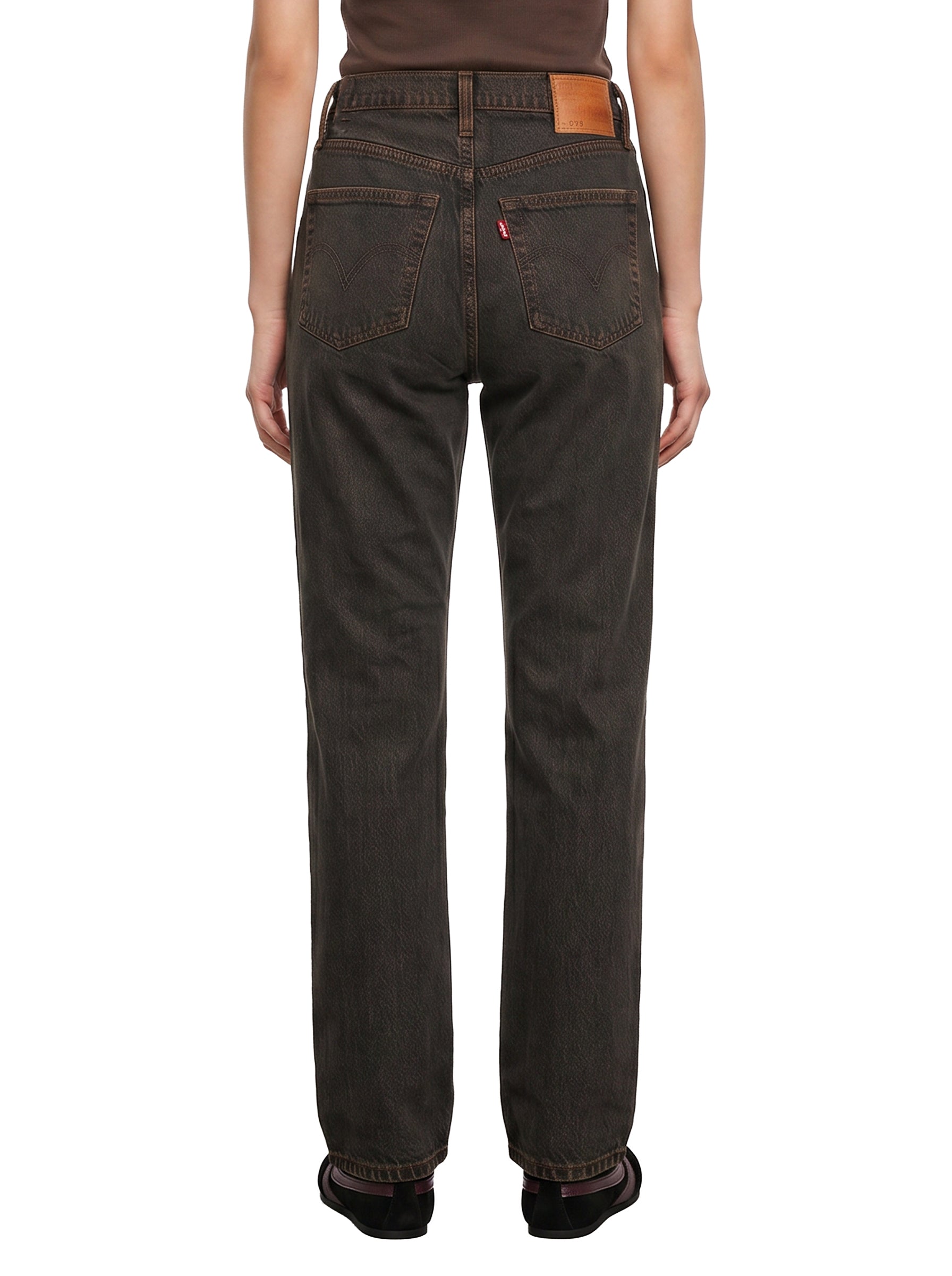 Jeans 501 Curve in marrone 