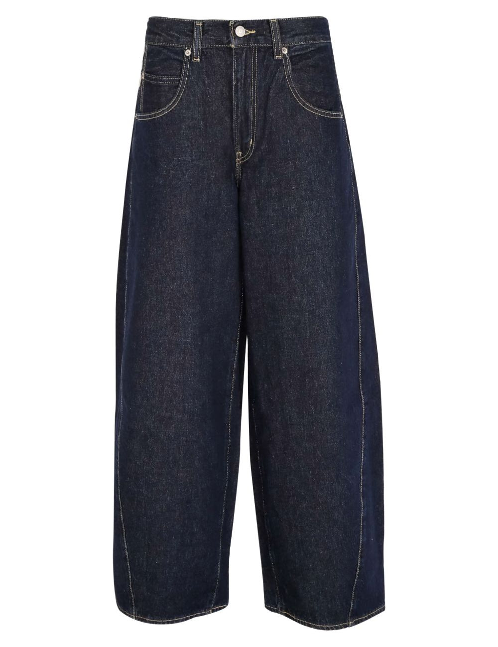 Jeans Barrel in blu 
